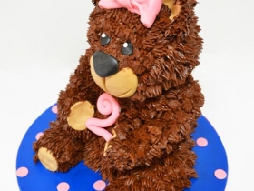 TEDDY BEAR GIRL 3E CAKE 3