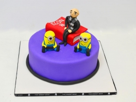 MINIONS AND BOOK CAKE 2
