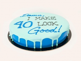 40th BIRTHDAY DRIP CAKE