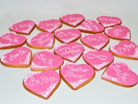 HEARTS WITH MESSAGE COOKIES